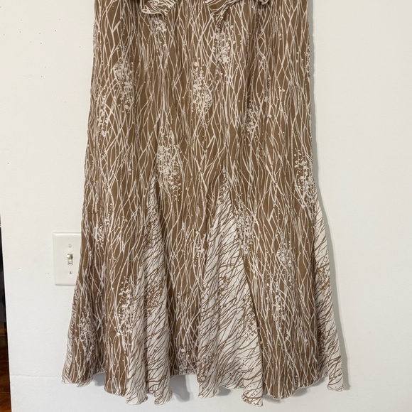 Anna Sui x Anthropologie Long Brown Maxi Skirt Boho Size 10 - Picture 6 of 12